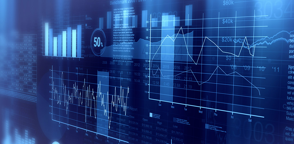 An abstract illustration of graphs and charts